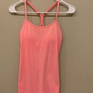 Salmon lulu lemons tank top